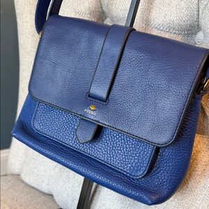 Fossil Navy Crossbody Bag